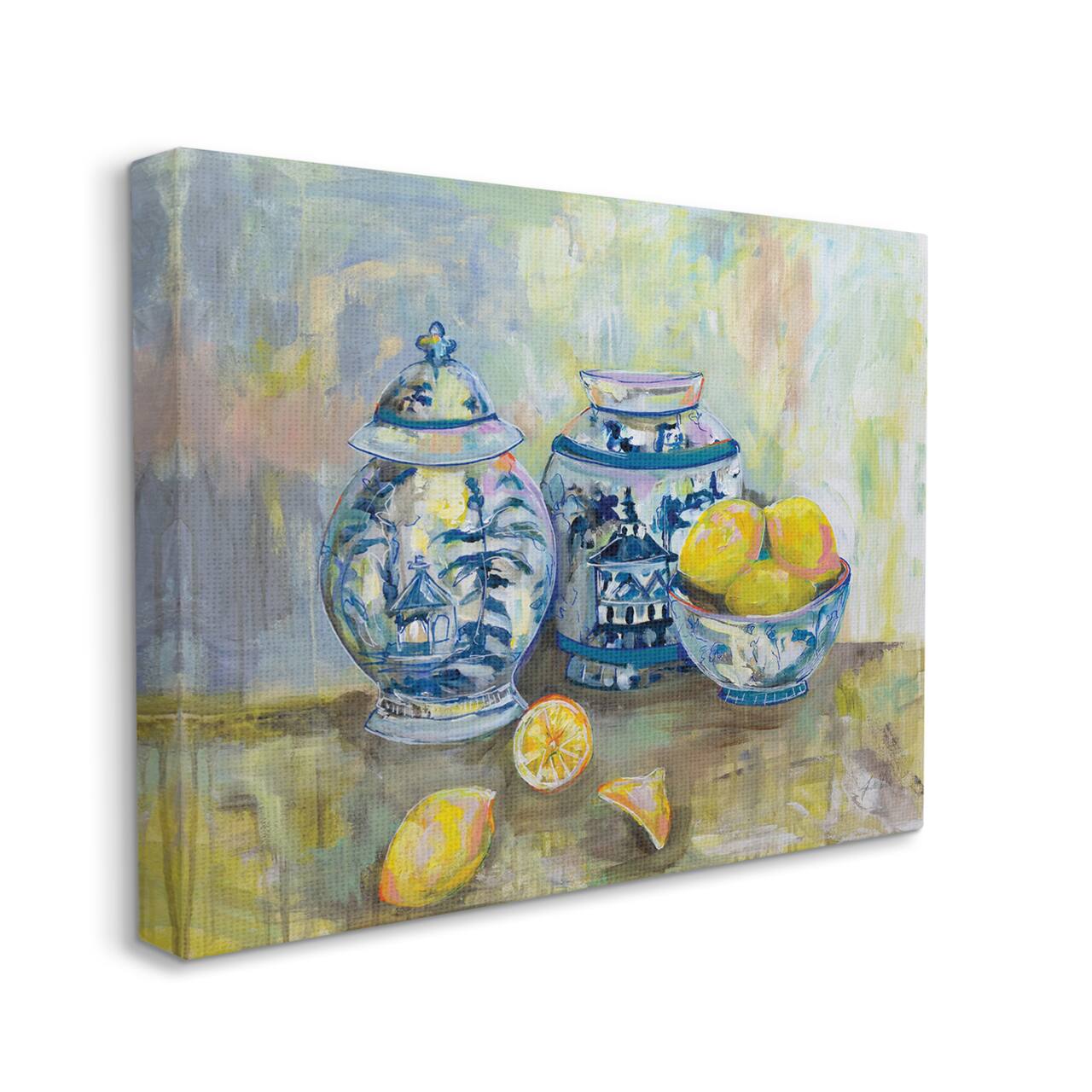 Stupell Industries Lemons & Pottery Classical Painting Wall Accent